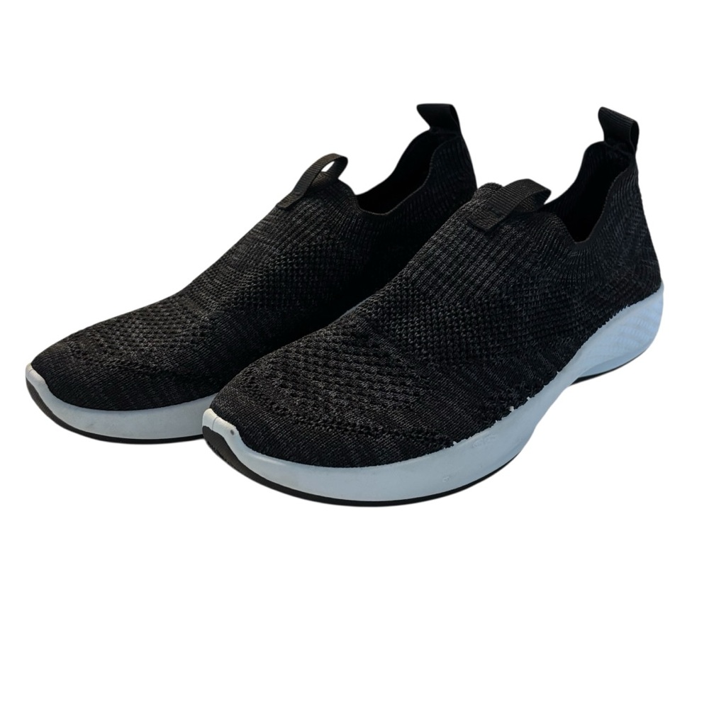 Tommy Bahama Mesh Wedge Slip on Sneakers Memory Foam Black Grey Worn Once 6.5 SZ